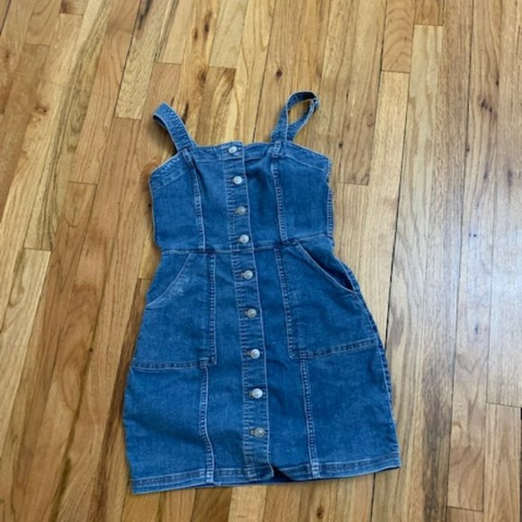 H&M Dresses Hm Divided Little Denim Dress Size 2 Poshmark